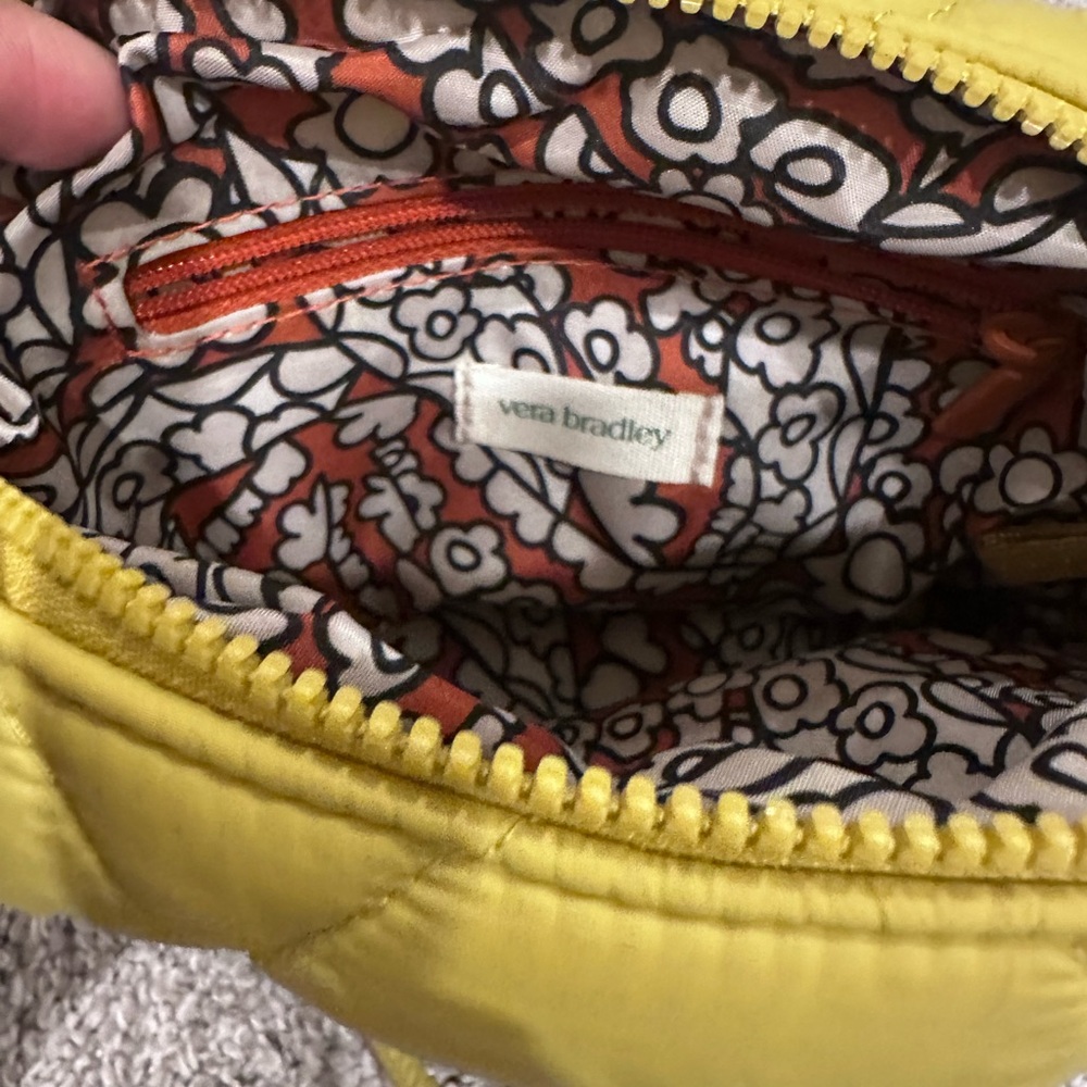 Vera Bradley Olive Green Chartreuse Mini Crossbody Bag - Picture 4 of 6